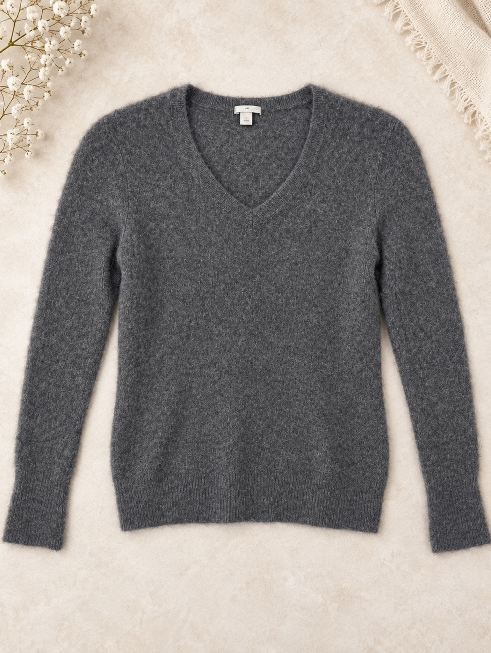 Halogen Cashmere Sweater Gray S